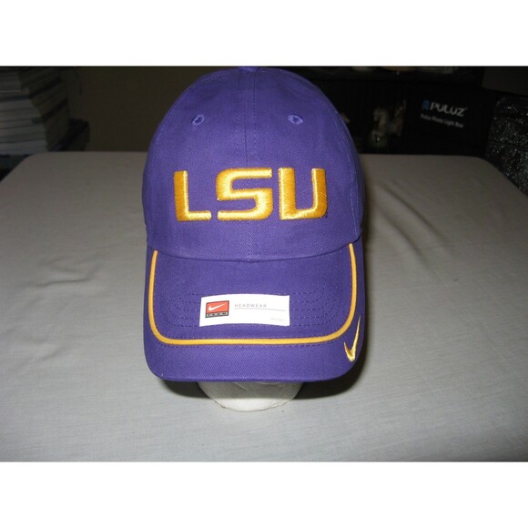 Nike Headwear LSU Tigers Louisiana State Purple Adjustable HAT CAP NEW WITH TAGS - Picture 1 of 7